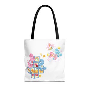 Tugs and Hugs Baby Care Bears 80&#39;s toys Tote Bag (AOP)