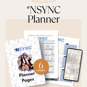 NSYNC-plannerpagina's | Briefpapier boyband uit de jaren 90 (pdf)
