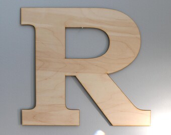 Laser Cut Birch Wood Letters - DIY Nursery Decor