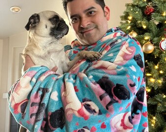 Mops Liebe Vol 2 kuscheliger Hoodie für Mops Liebhaber von schwarzen Möpsen kuscheliger Hoodie Weihnachtsgeschenk für Mops Liebhaber Geschenk kuscheliger Hoodie Mops Valentinstag Geschenk