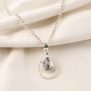 Dendritic Opal Pendant 925 Sterling Silver Pendant Dendritic Opal Gemstone Pendant Handmade Silver stone Jewelry Opal Pendant For Necklaces