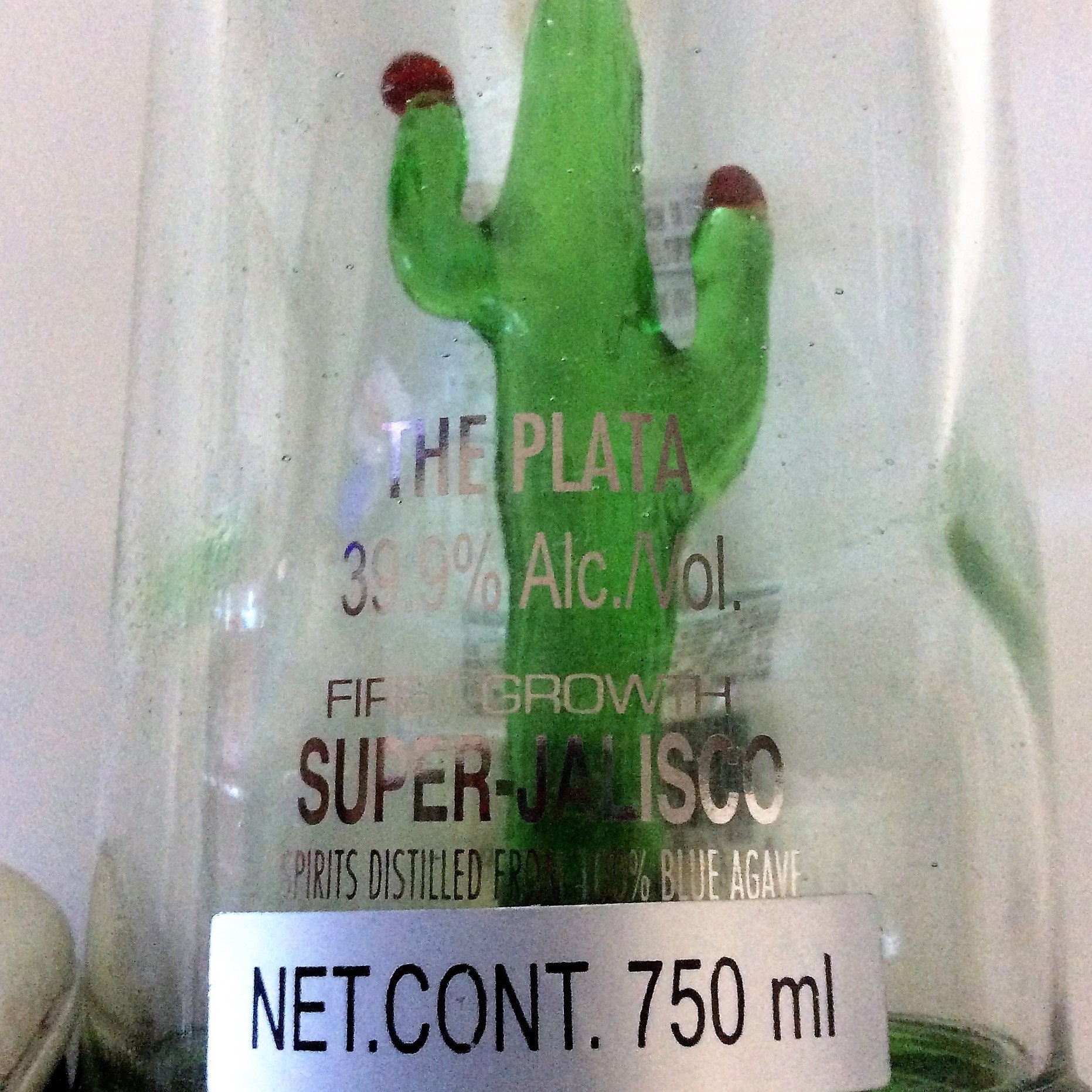 Limited Hand-blown Porfidio Tequila Cactus Bottle - Etsy