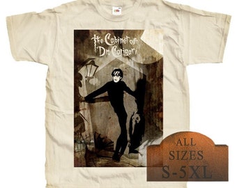 The Cabinet of Dr. Caligari V11 Horror Poster T-SHIRT All sizes S-5XL Cotton