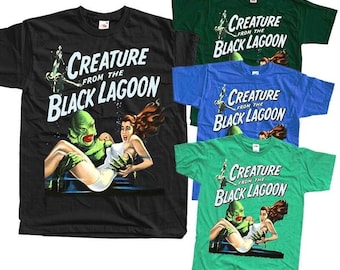 Creature from the Black Lagoon V15 Horror Poster T-SHIRT All sizes S-5XL Cotton