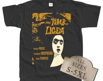 The Tomb of Ligeia V3 (Poe) Horror Movie Poster T SHIRT BLACK all sizes S-5XL Cotton