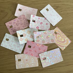 Cute Credit Card Cover - Cute Debit Card Sticker Bank Card Skin Small Chip Card Cover Vinyl Sticker