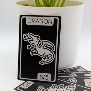 MTG Dragon Tokens | 5x Metal 4/4 Proxies for Magic the Gathering | EDH / Commander