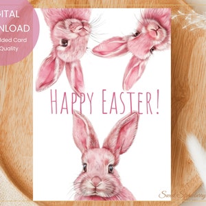 Osterkarte, Osterhase, Osterhase, Osterkarte, Oster Karte, Oster Karte, Karte, Karte, Geschenk, Digitaler DOWNLOAD, Karte #J31