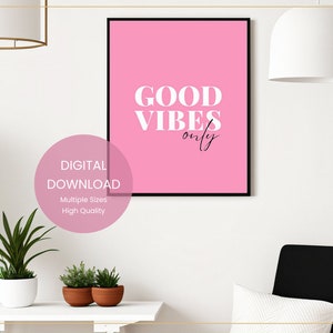 Set of 3 Pink Wall Art for Women, Inspirational Wall Art, Pink Office ...