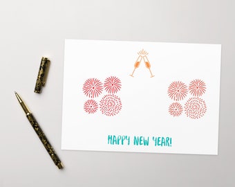 Happy New Year! Greeting card