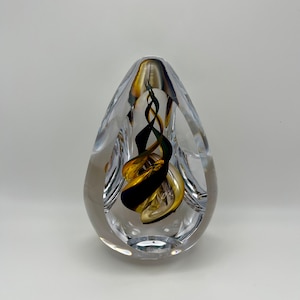 Handmade Blown Art Glass Shaped Sculpture