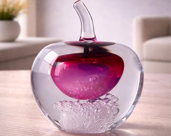 Handmade Blown Art Glass Shaped Sculpture