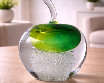 Handmade Blown Art Glass Shaped Sculpture