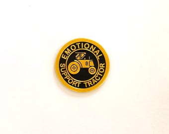 Emotional Support Tractor Badge - 3D Raised Decal