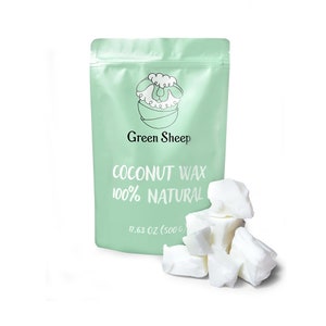 Coconut Wax - Natural Coconut Candle Wax for Aromatic Candles, Vegan Coconut Wax for Candle Making, Wax for Scented Candles, Massage Candles