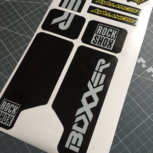 Rock Shox Boxxer 2010 Lawinengabel Stickers & Decals