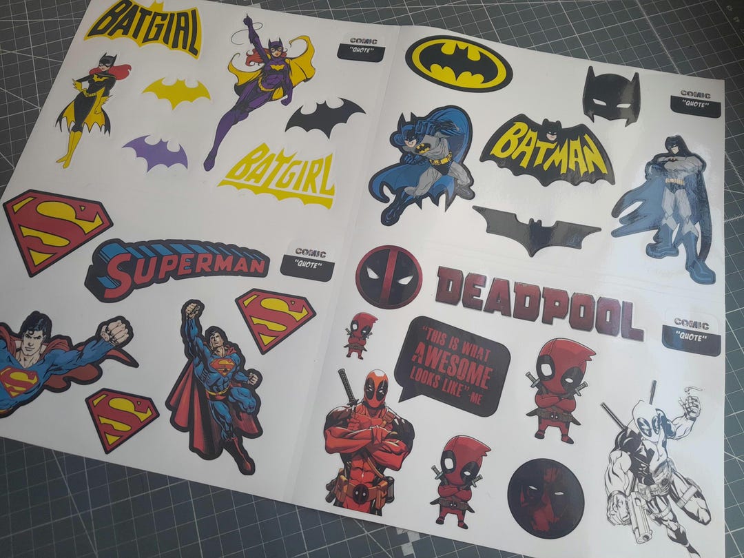 Comic Book, Super Hero, High Quality Stickers/decals - Etsy UK