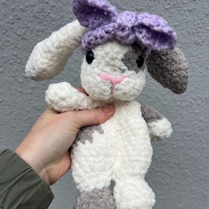 READY TO SHIP Crocheted Bunny Lovey