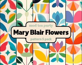Mary Blair - Small World Seamless Digital Patterns