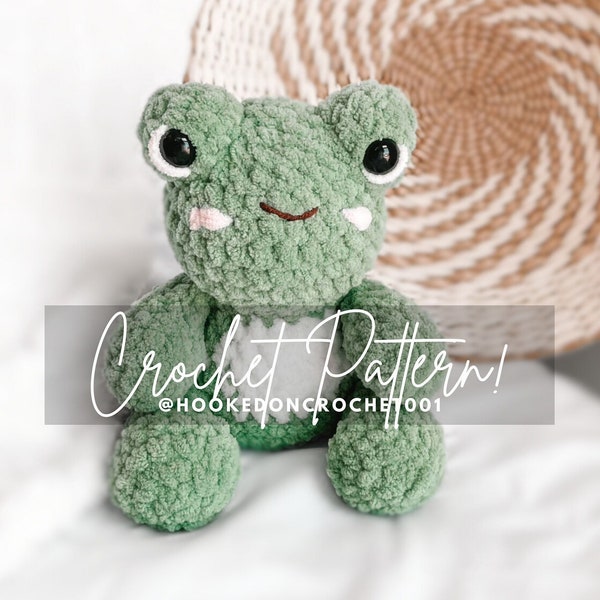 Frog Crochet Pattern Frog Amigurumi Pattern Sea Animal Crochet Handmade Toy Frog Crochet DIY Crochet Tutorial PDF Amigurumi Instructions