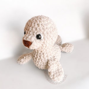 Seal Crochet Pattern Seal Amigurumi Pattern Sea Animal Crochet Handmade Toy Whale Crochet DIY Crochet Tutorial PDF Amigurumi Instructions