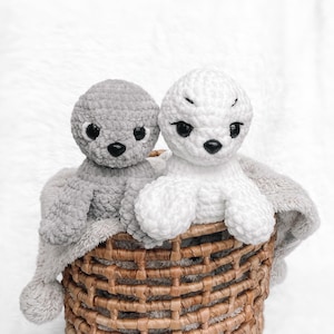 NO SEW Seal Crochet Pattern Seal Amigurumi Pattern Sea Animal Crochet Handmade Toy Whale Crochet DIY Crochet Tutorial Amigurumi Instructions