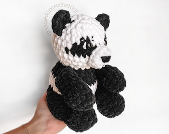 Panda Crochet Pattern Panda Amigurumi Pattern Crochet Animals Zoo Crochet Bear Tutorial Handmade Baby Gift PDF Amigurumi Pattern Teddy Bear