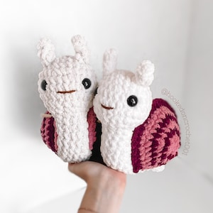 Snail Crochet Pattern Snail Amigurumi Pattern DIY Crochet Tutorial Snail Crochet Animal Patterns Amigurumi Snail Plushie Cute Toy Slug