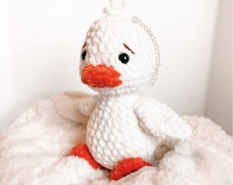 Duck Crochet Pattern Duck Amigurumi Pattern DIY Crochet Tutorial Duck Crochet Animal Patterns Amigurumi Mallard Duck Plushie Cute Toy Duck