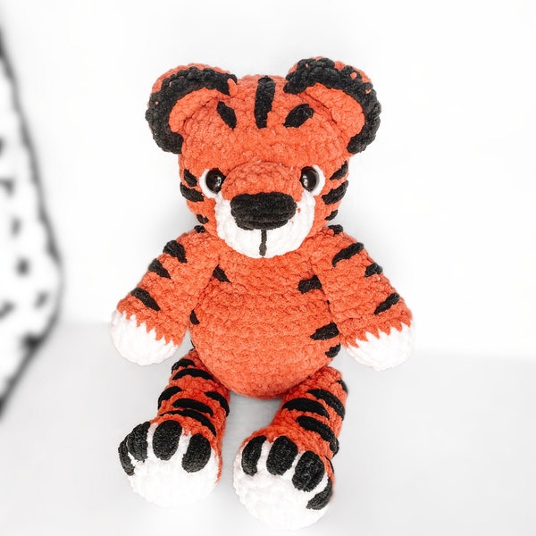 Tiger Crochet Pattern Tiger Amigurumi Pattern Zoo Animal Crochet Handmade Toy tiger Crochet DIY Crochet Tutorial PDF Amigurumi Instruction