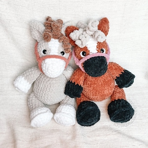 LOW SEW horse Crochet Pattern horse Amigurumi Pattern DIY Crochet Tutorial horse Crochet Animal Patterns Amigurumi Farm Animal Pattern