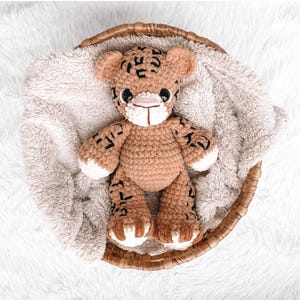 LEW SEW Cheetah Crochet Pattern Lion Amigurumi Pattern Safari Animal Crochet Handmade Toy tiger Crochet DIY Crochet Tutorial pdf Amigurumi