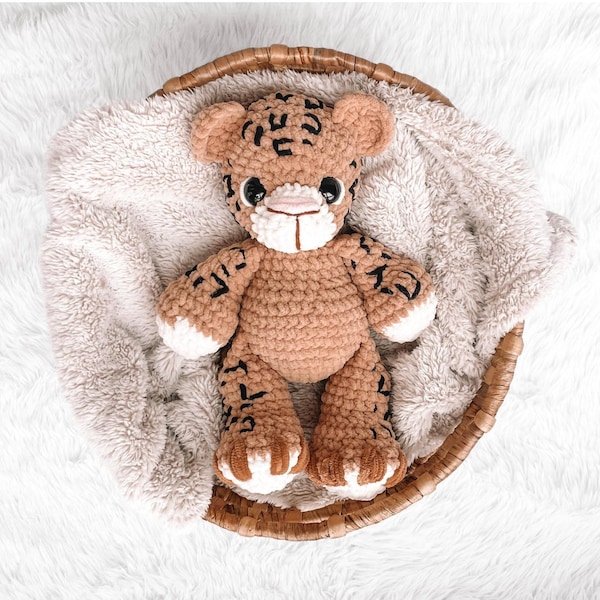 LEW SEW Cheetah Crochet Pattern Lion Amigurumi Pattern Safari Animal Crochet Handmade Toy tiger Crochet DIY Crochet Tutorial pdf Amigurumi
