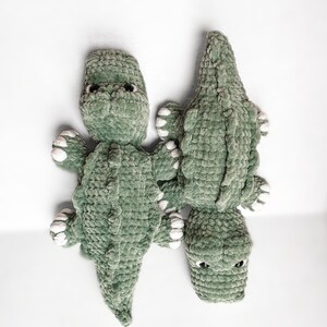 NO SEW Alligator Crochet Pattern Crocodile Amigurumi Pattern DIY Crochet Tutorial Alligator Crochet Animal Patterns Amigurumi Alligator image 5