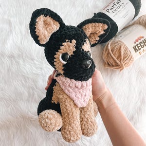 Deutscher Schäferhund Häkelanleitung Schäferhund Amigurumi Muster Häkelanleitung Welpe Tier häkeln Muster Amigurumi Muster Welpe