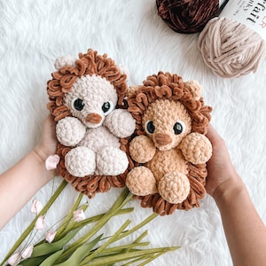 LOW SEW Hedgehog Crochet Pattern Hedgehog Amigurumi Pattern DIY Crochet Tutorial Porcupine Crochet Animal Patterns Amigurumi Pattern