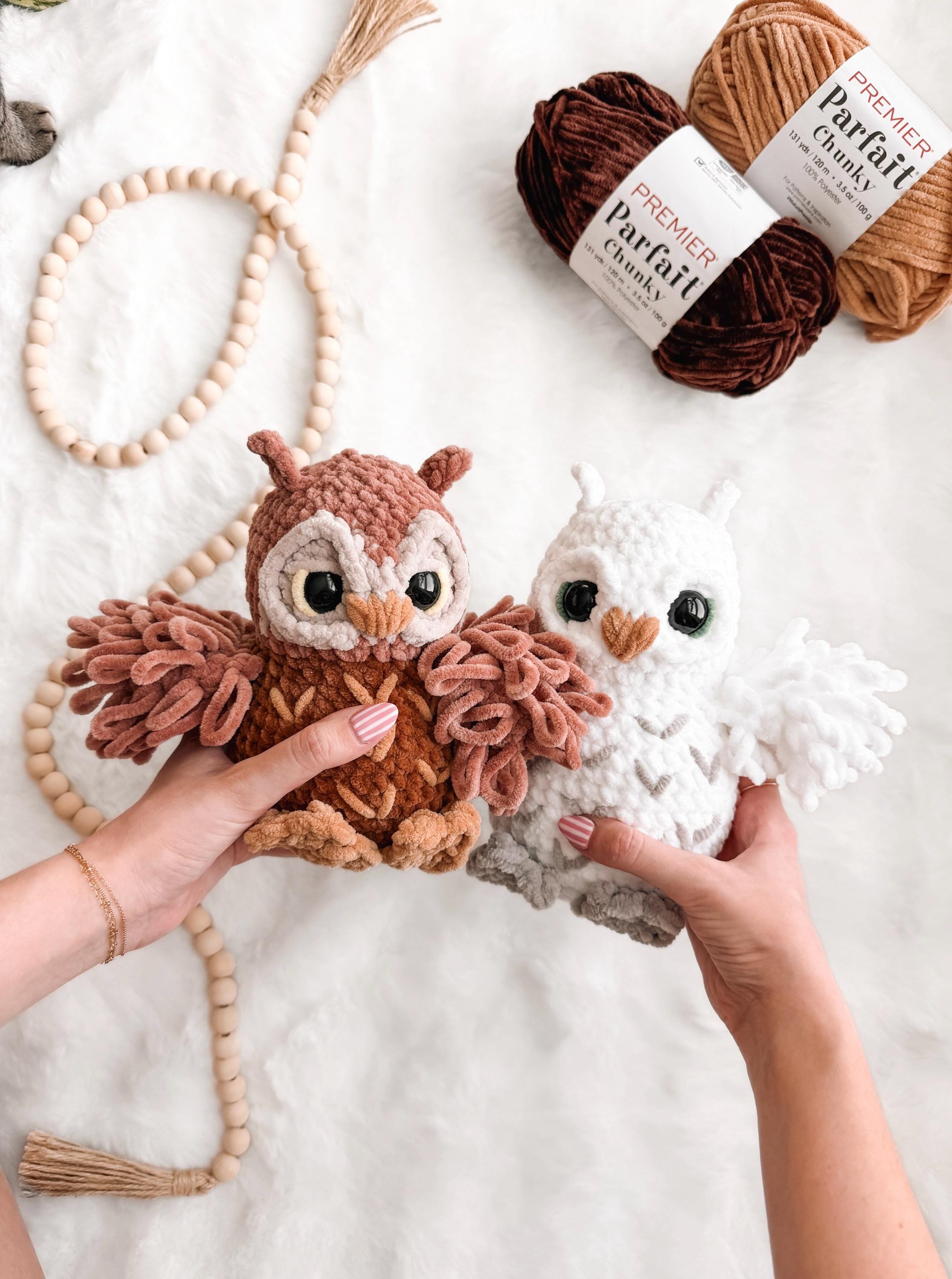 NO SEW Owl Crochet Pattern Snow Owl Amigurumi Pattern DIY Crochet Tutorial Owl Crochet Animal Patter