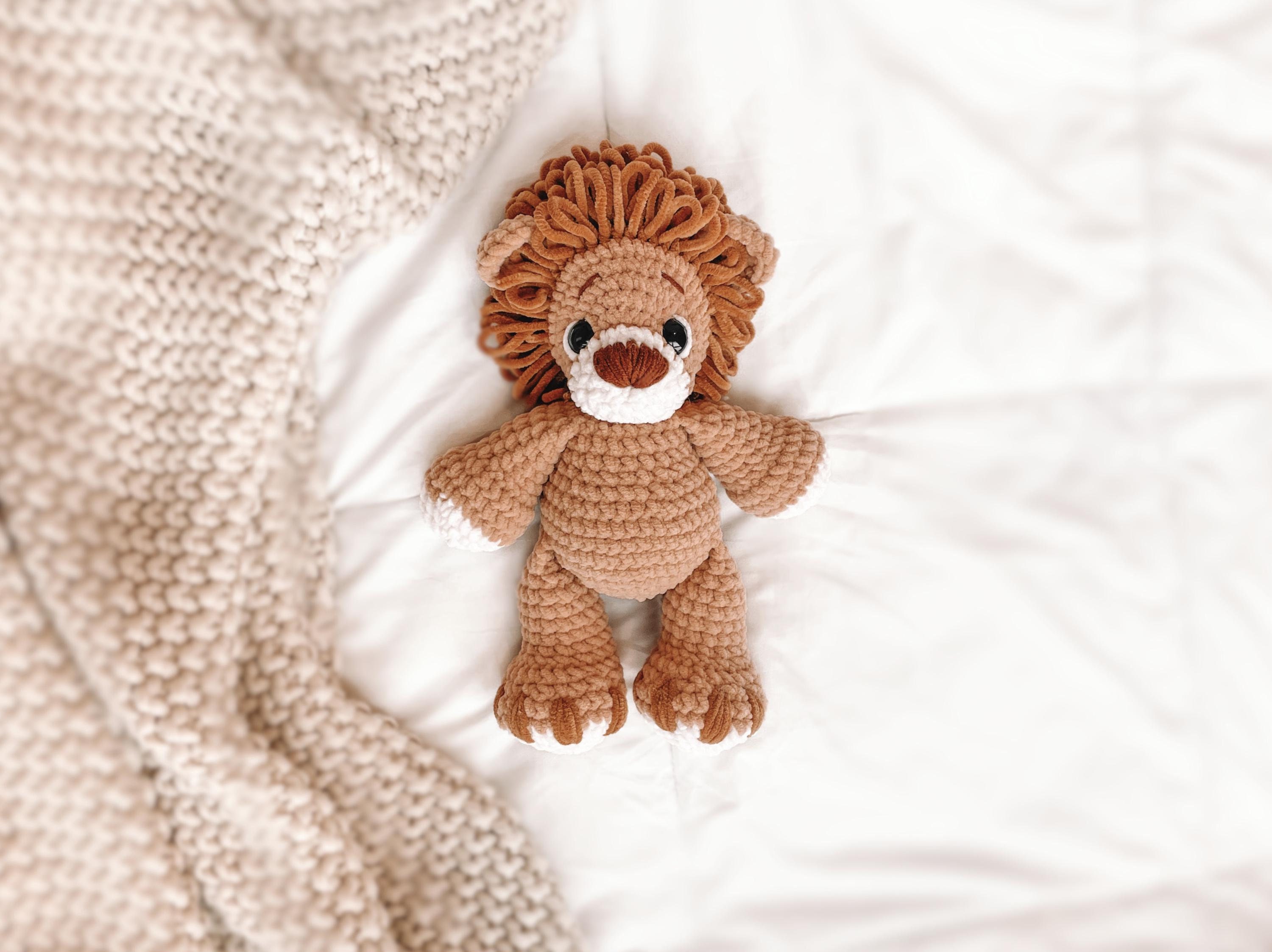 LOW SEW Lion Crochet Pattern Lion Amigurumi Pattern Safari Animal Crochet Handmade Toy tiger Crochet DIY Crochet Tutorial pdf Amigurumi