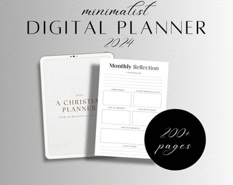 Digitaler Planer | Christlicher Planer | iPad Planer | GoodNotes Planer | Minimalistischer Planer | Wochenplaner | Tagesplaner | Monatsplaner