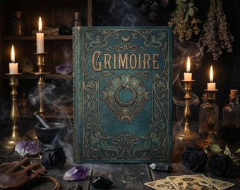 Grimoire Cover Hardcover Journal | Magical Spellbook Notebook