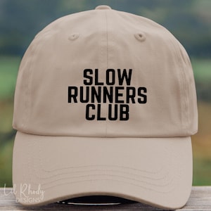 EMBROIDERED Slow Runners Club Baseball Hat, Running Hat, Gift For Runner, Marathon Hat, Half Marathon10K 5K Baseball Cap, Funny Running Hat