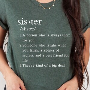 Sister Definition Tee, Sister Shirt, Sister T-Shirt, Gift For Sister, Gift For Daughters, Gift For Mom, Gift For Aunt, Mother&#39;s Day Gift