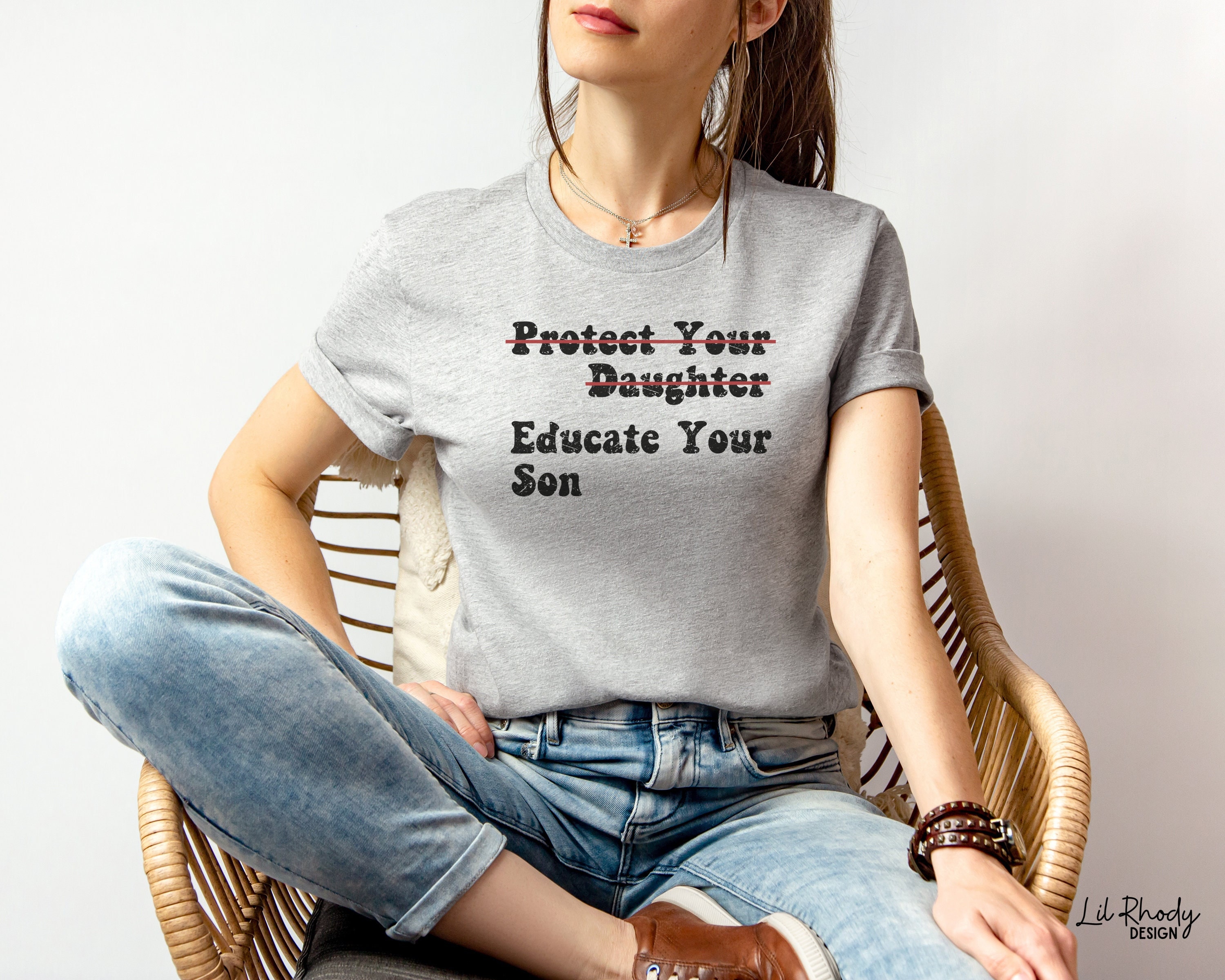 Protect Your Daughter Educate Your Son T-Shirt, Feminist Tee, Empower Women Shirt, Women's Rights Tee, RBG Tee, AOC T-Shirt, Vote Tee