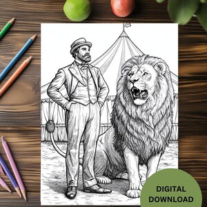 March - Barnum & Bailey Day - March 28 Printable Digital Coloring Page