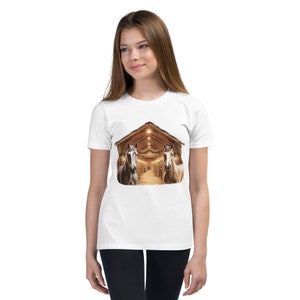 Horse Christmas Stable Teenie Shirt