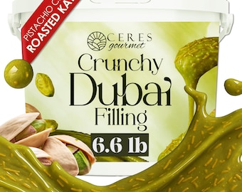 Dubai Chocolate Filling 6.6 lb – Pistachio Cream with Kataifi