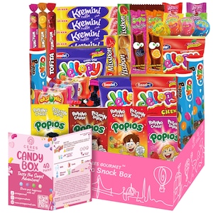 Exotic Candy Box, Foreign Rare Unique Mystery Gift Box, 40 Pc Cool International Exotic Turkish Candy Snacks Variety Box for Graduation