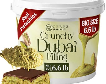Dubai Chocolate Filling 6.6 lb – Pistachio Cream with Kataifi