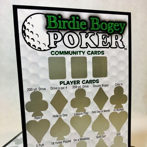 Cartes de golf à gratter ! Vous pouvez mal jouer et gagner quand même !