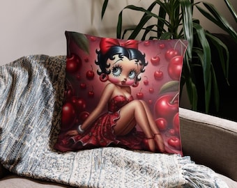 Betty Boop Cherry Pillow